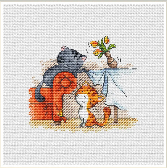 Happy everyday life of cats 3 - PDF Cross Stitch Pattern