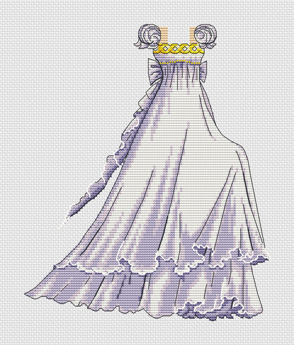 Usagi Doll. Princess Dress - PDF Cross Stitch Pattern