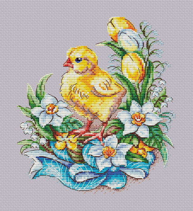 Easter Sampler. Chicken - PDF Cross Stitch Pattern