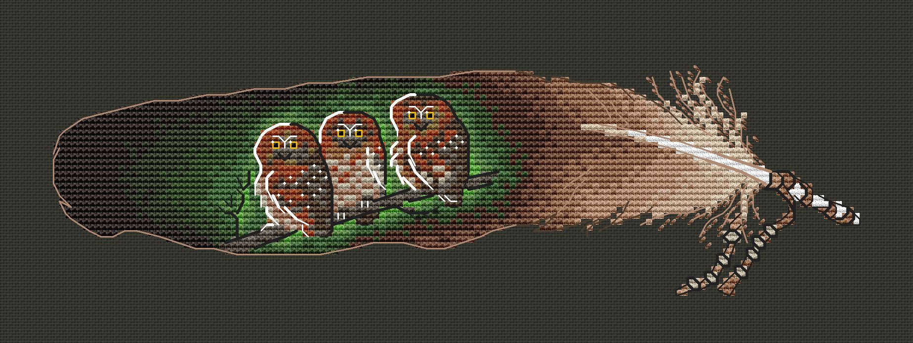 Feather - PDF Cross Stitch Pattern