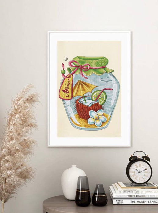 Summer in a jar - PDF Cross Stitch Pattern