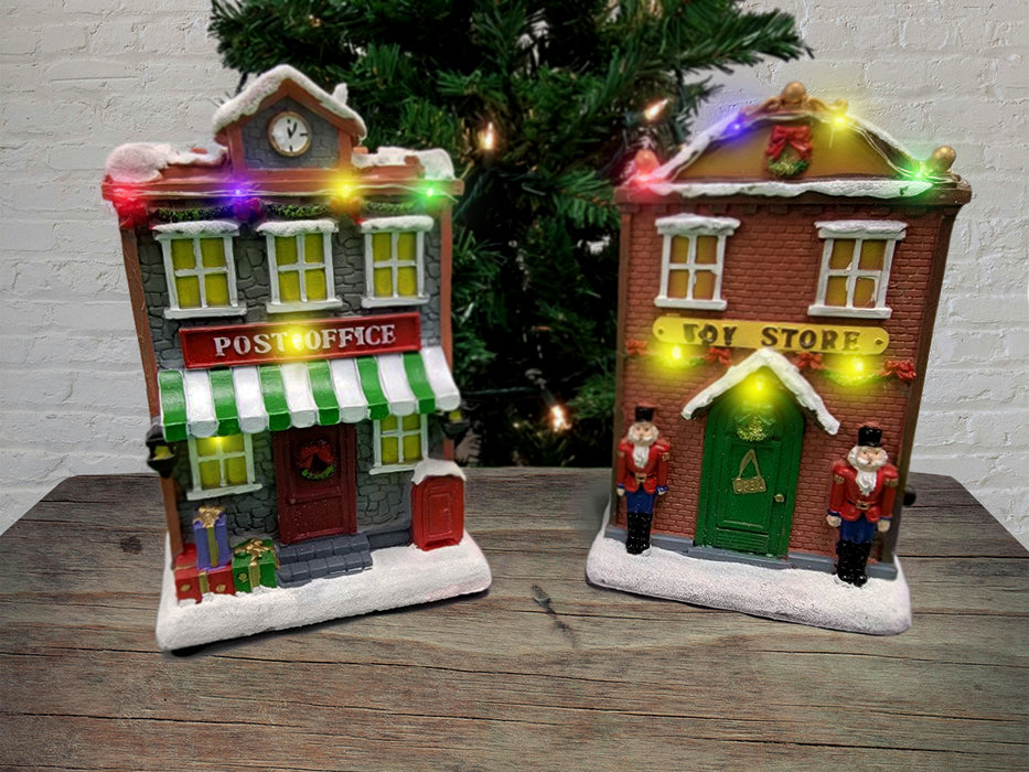 Christmas Village Post Office with LED Lights F07M4-29-Z615A