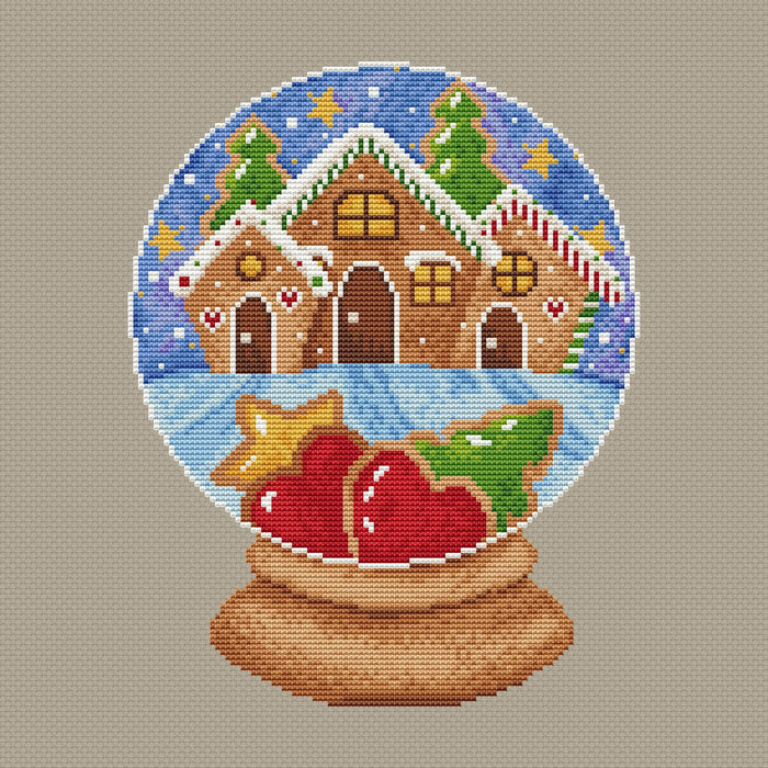 Gingerbread city - PDF Cross Stitch Pattern