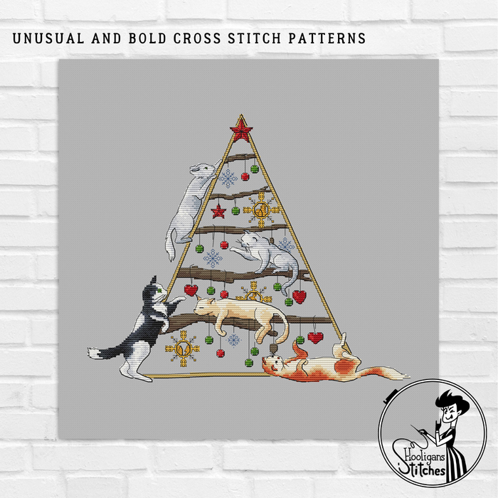 Fluffy Christmas - PDF Cross Stitch Pattern