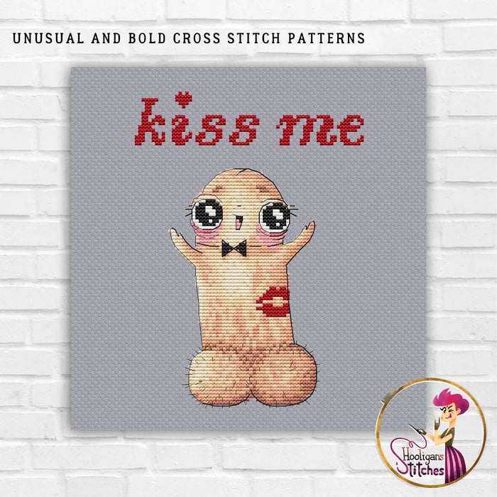 Kiss me - PDF Cross Stitch Pattern