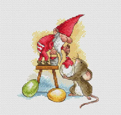 Easter gnome 3 - PDF Cross Stitch Pattern