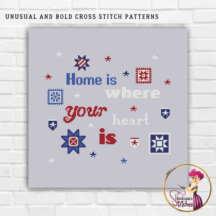 Home is where your heart is - PDF Cross Stitch Pattern