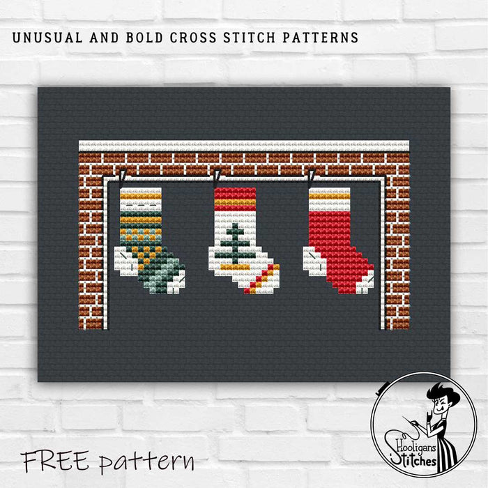 Christmas Socks - Free PDF Cross Stitch Pattern