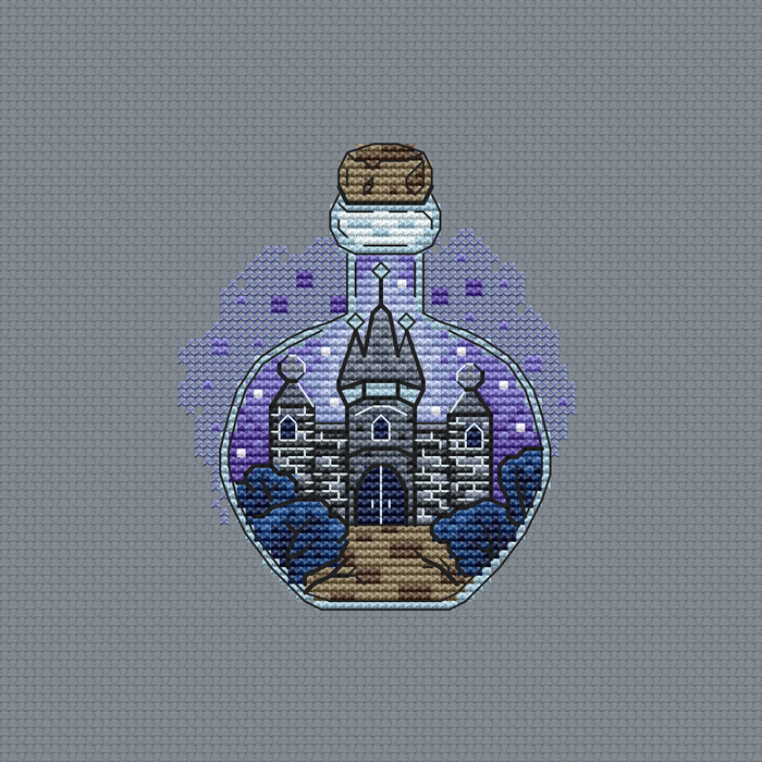 Magic in a bottle - PDF Cross Stitch Pattern