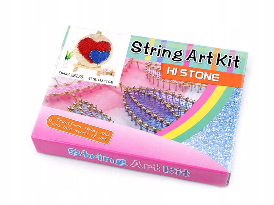 Red Hearts String Art Kit with Stand. Simple Decorative DIY String Art Craft Kit M1-4 DHAA28275
