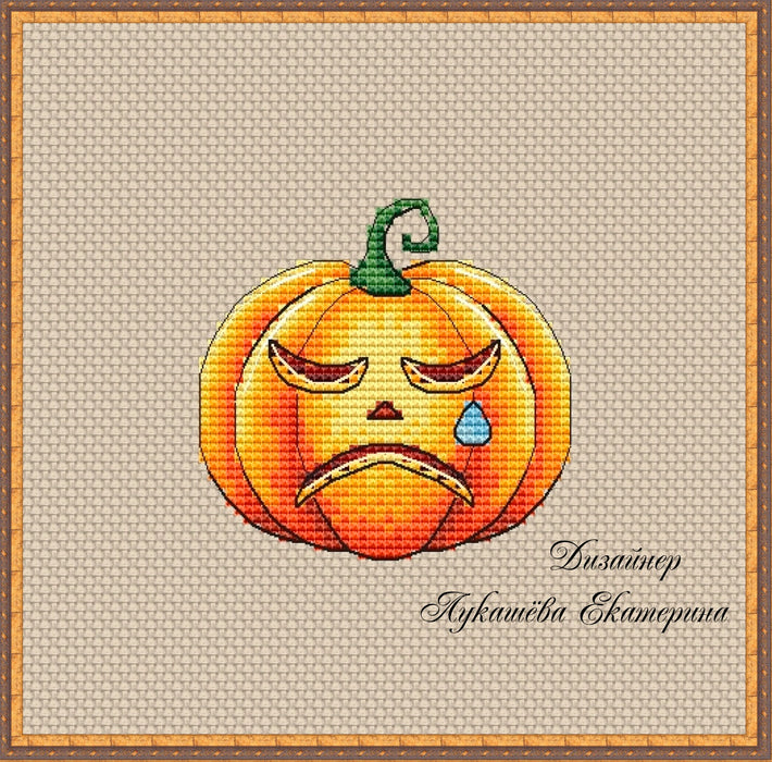 Pumpkins. Cry! - PDF Cross Stitch Pattern