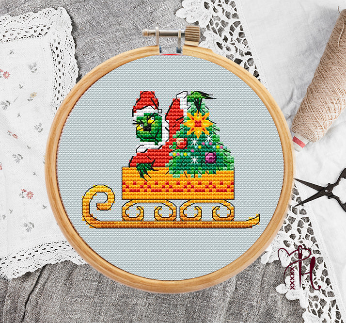 The Grinch - PDF Cross Stitch Pattern