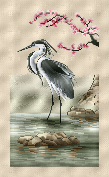 Heron - PDF Cross Stitch Pattern