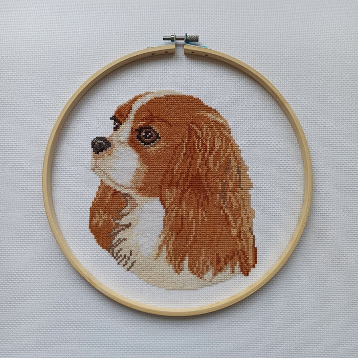 Cavalier king charles spaniel 4 - PDF Cross Stitch Pattern