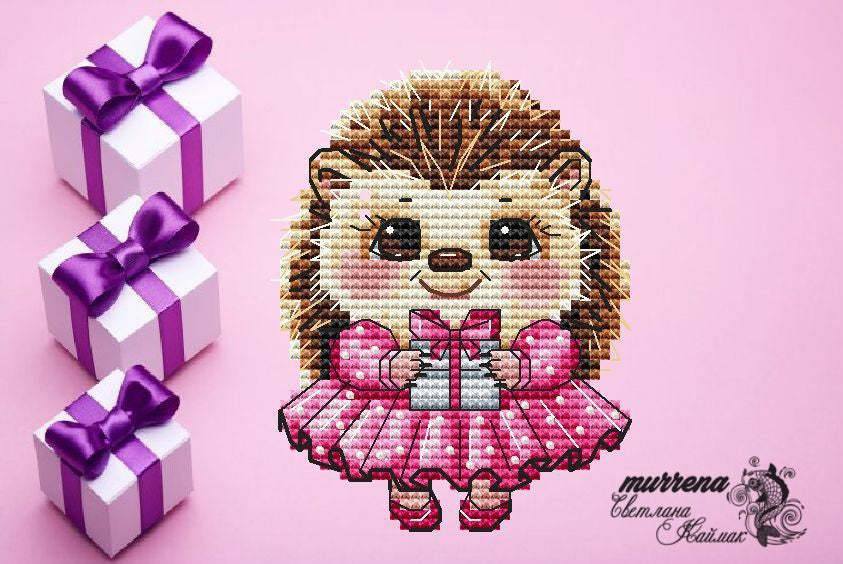 Hedgehogy - Free PDF Cross Stitch Pattern