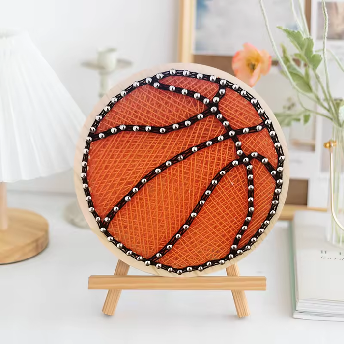 Basketball String Art Kit with Stand. Simple Decorative DIY String Art Craft Kit M1-4 DHAA28339