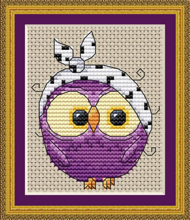 Owl with headband - PDF Cross Stitch Pattern