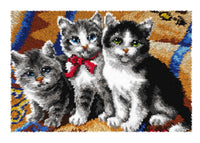 Latch hook rug kit Cats 4131