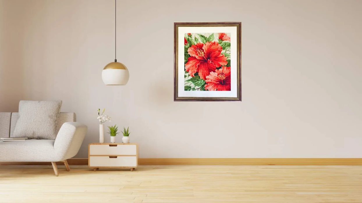 Hibiscus R1967 Counted Cross Stitch Kit