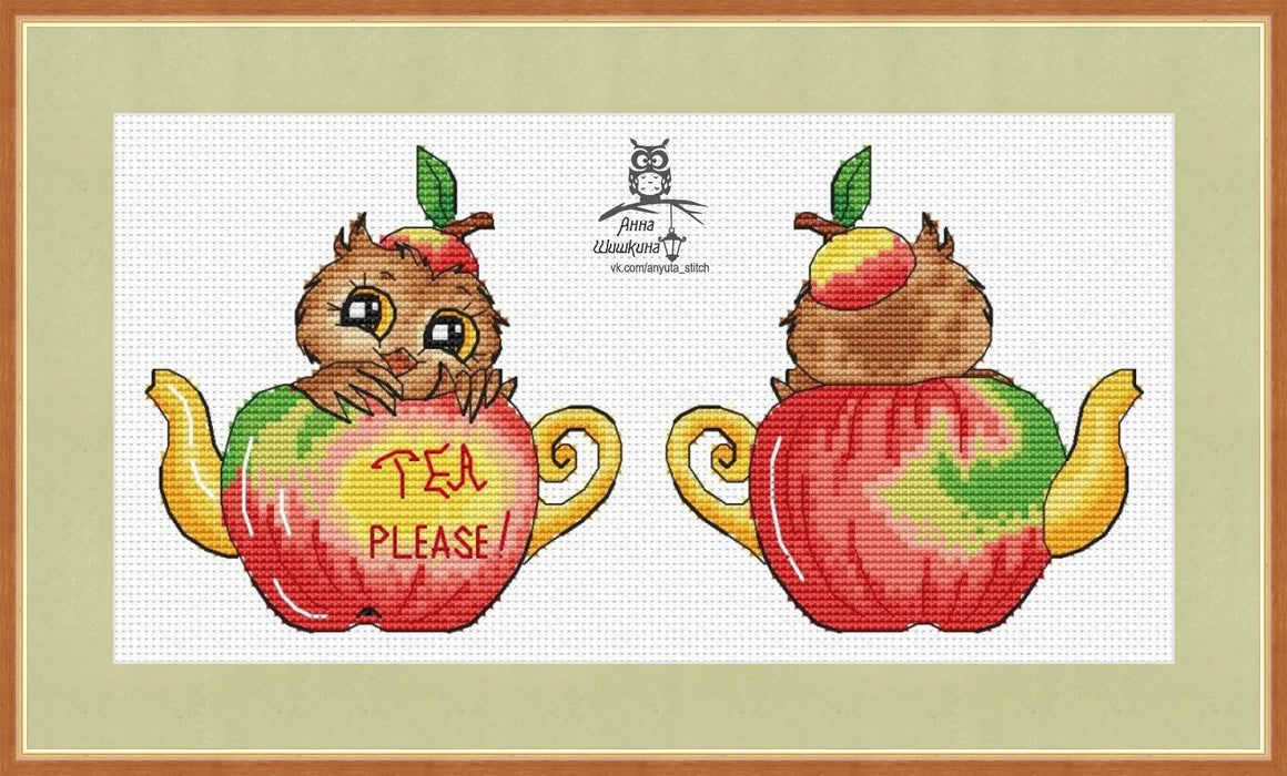 I am tea - PDF Cross Stitch Pattern