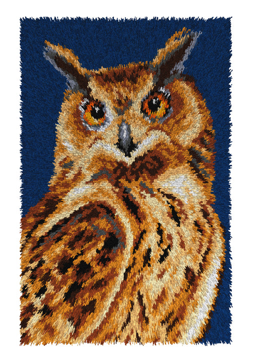 Latch hook rug kit Owl 4237