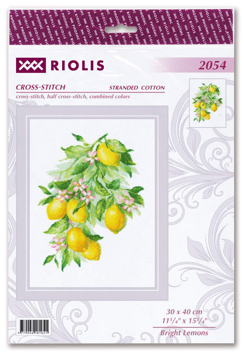 Bright Lemons R2054 Counted Cross Stitch Kit