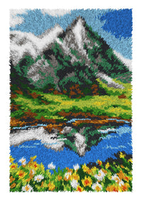 Latch hook rug kit Mountain Landscape 4262