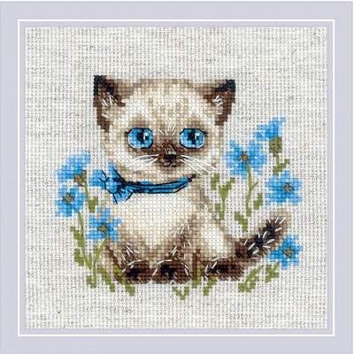 Siamese Kitten 2118R Counted Cross Stitch Kit - Wizardi