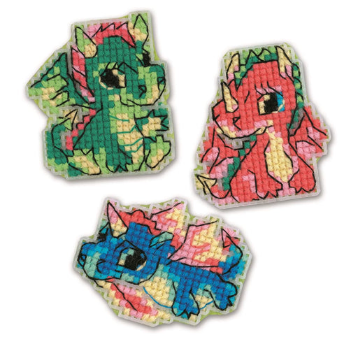 Little Dragons 2145ACR Counted Cross Stitch Kit - Wizardi