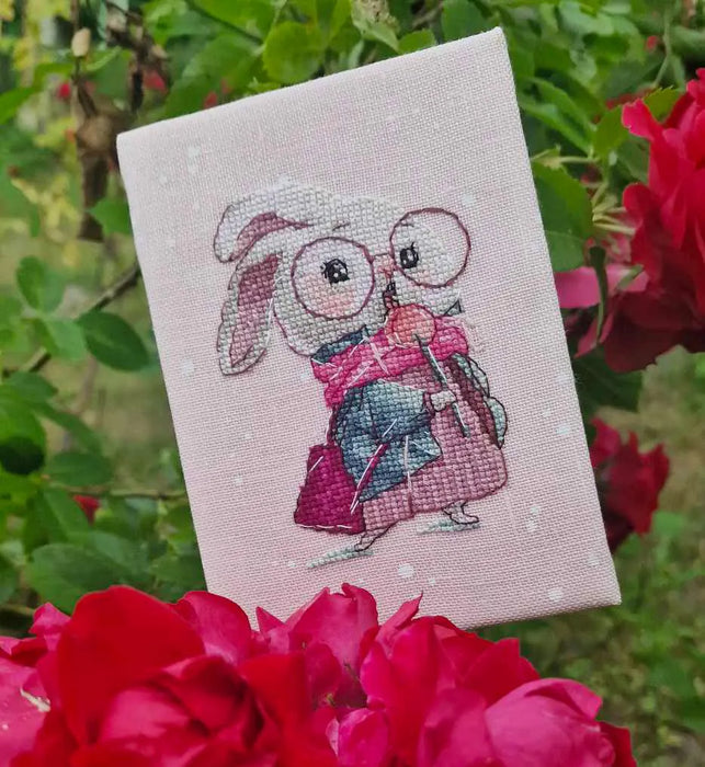 Bunny with Lollipop - PDF Cross Stitch Pattern