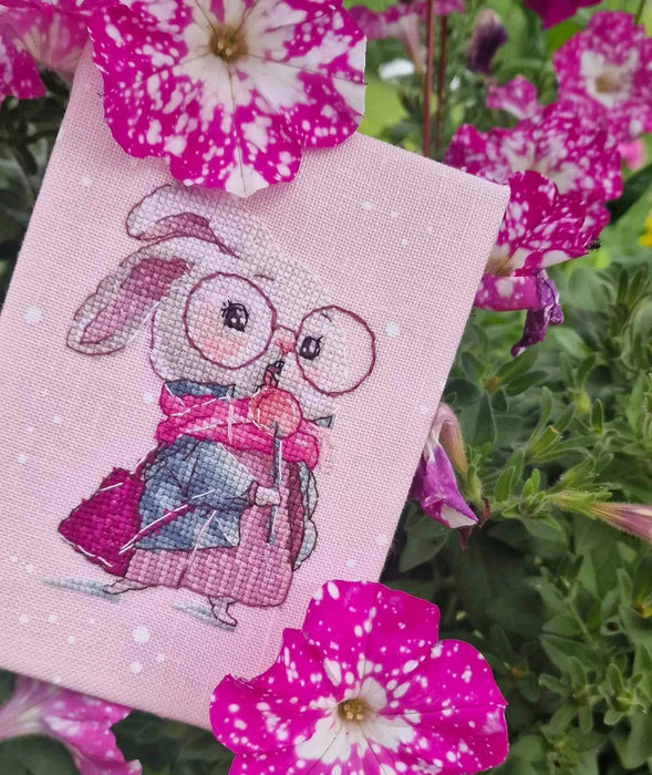 Bunny with Lollipop - PDF Cross Stitch Pattern