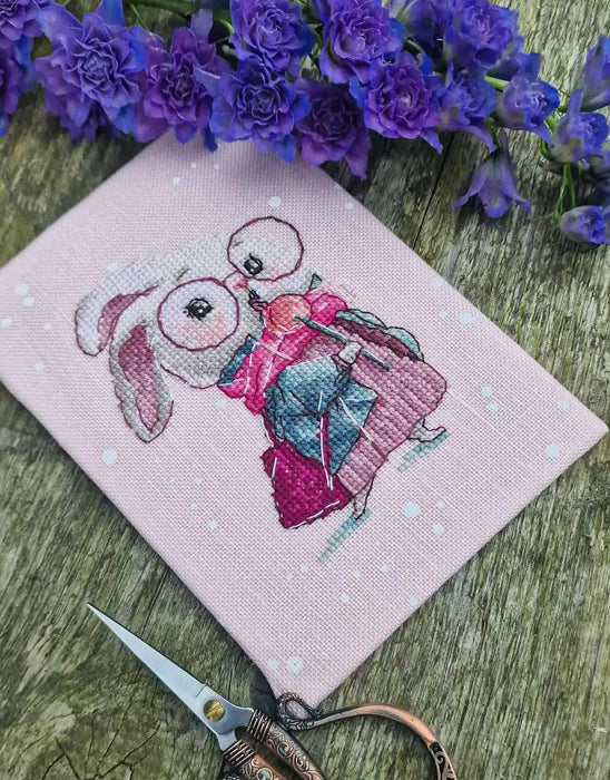 Bunny with Lollipop - PDF Cross Stitch Pattern