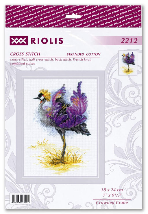 Crowned Crane 2212R Counted Cross Stitch Kit - Wizardi