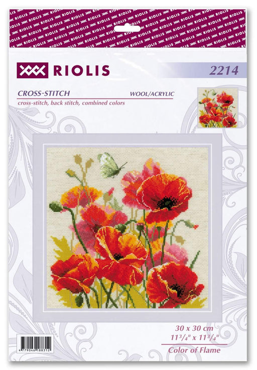 Color of Flame 2214R Counted Cross Stitch Kit - Wizardi