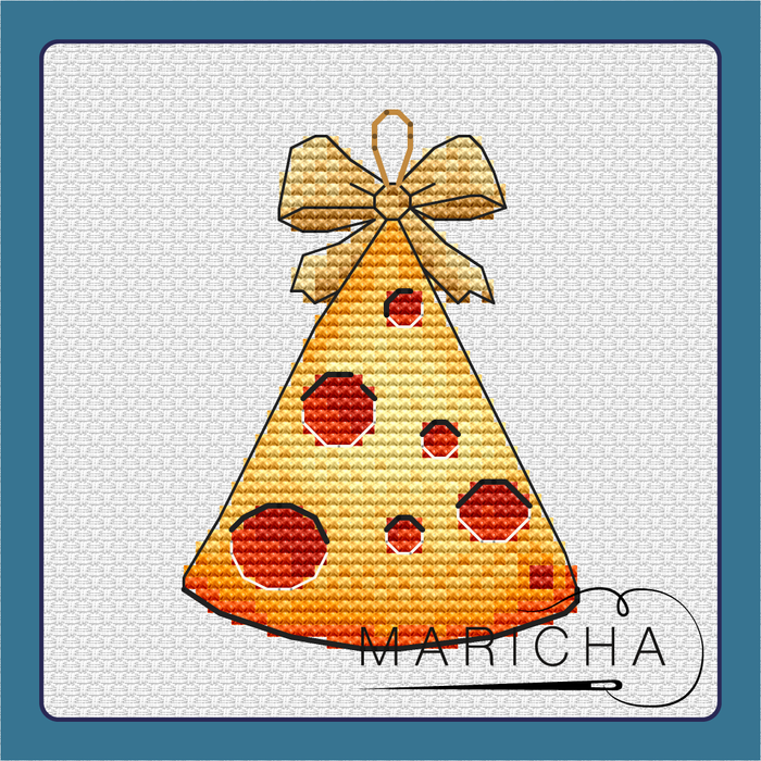 Cheese toy - PDF Cross Stitch Pattern