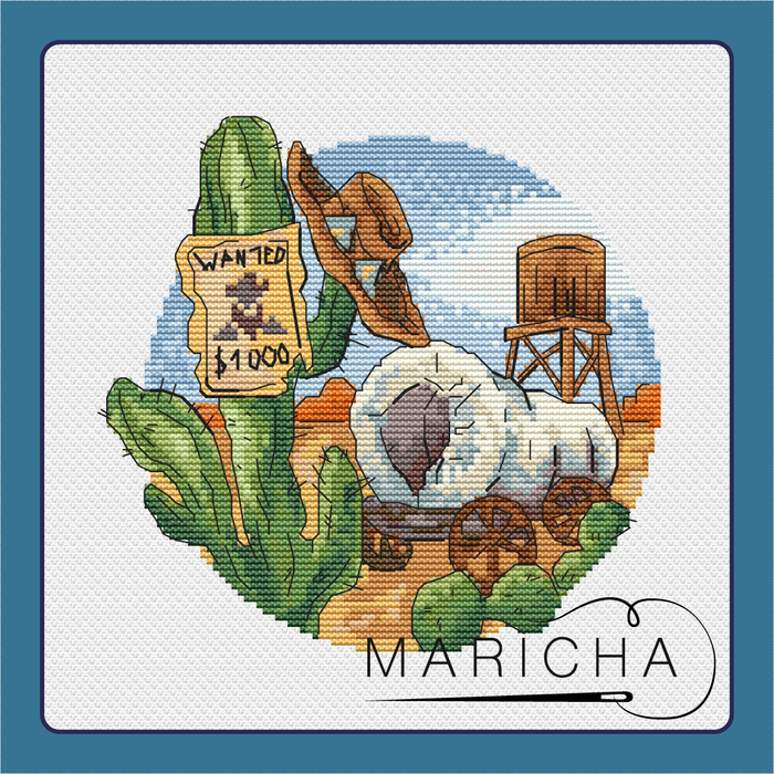 The Wild West 2 - PDF Cross Stitch Pattern