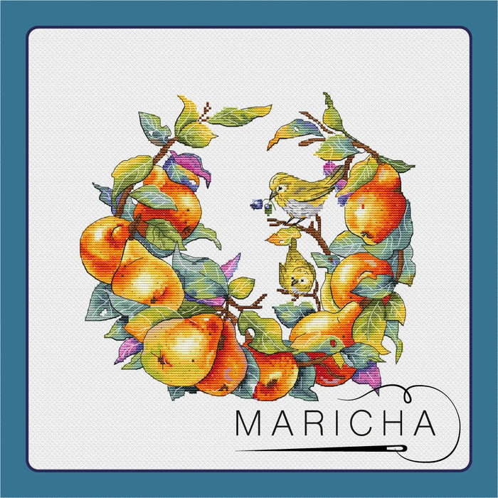 Pear Orchard - PDF Cross Stitch Pattern