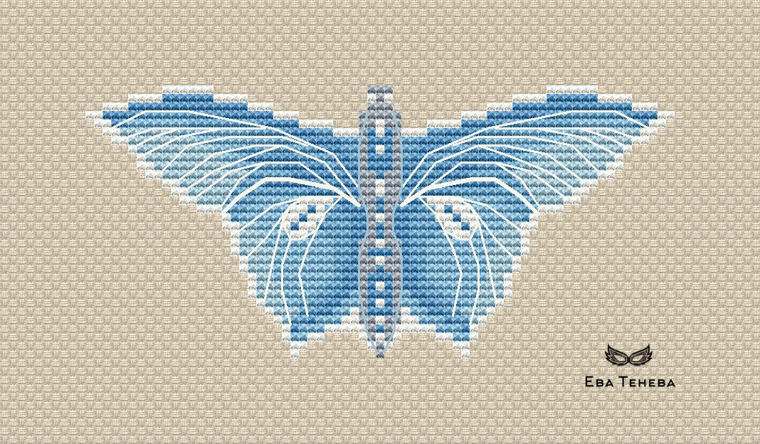 Butterfly. Lycaenid - PDF Cross Stitch Pattern