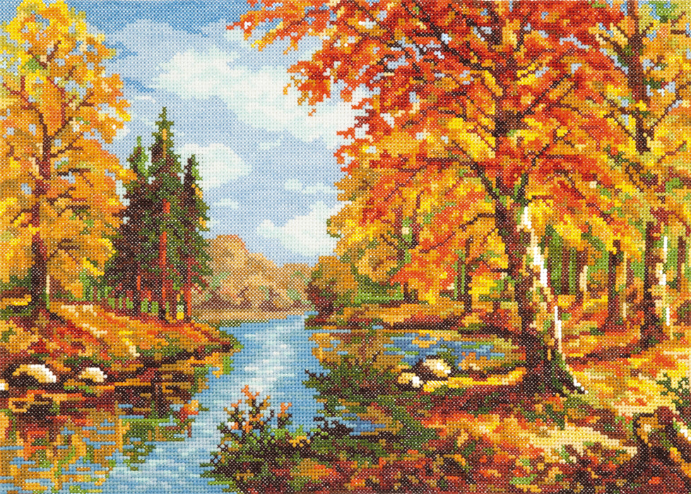 Golden Autumn 45-02 Counted Cross-Stitch Kit