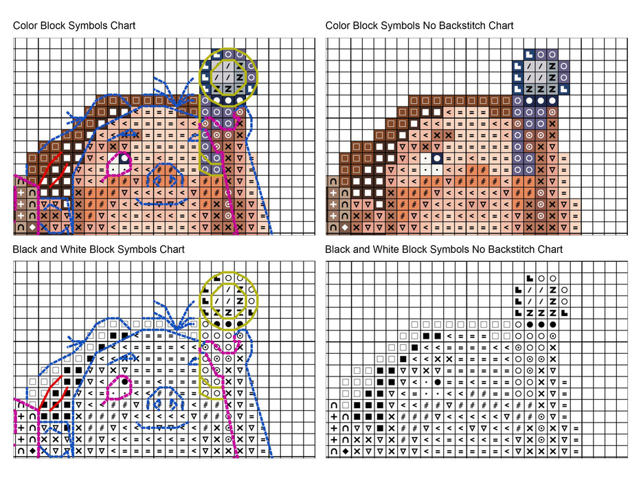 Girl and Dog - PDF Cross Stitch Pattern