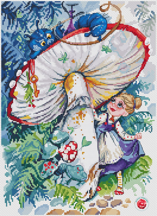 Advice from a Caterpillar - PDF Cross Stitch Pattern