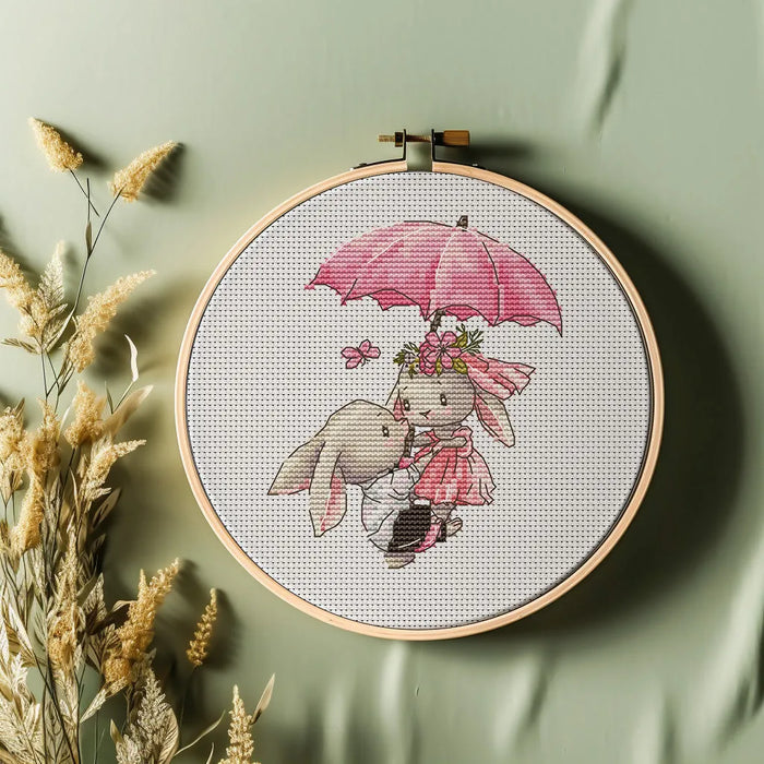 Bunny Couple - PDF Cross Stitch Pattern