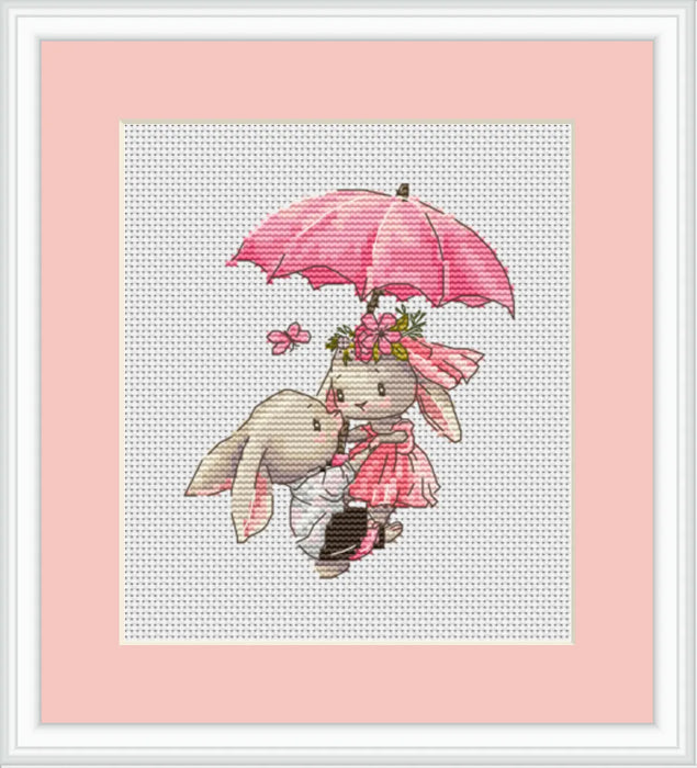 Bunny Couple - PDF Cross Stitch Pattern