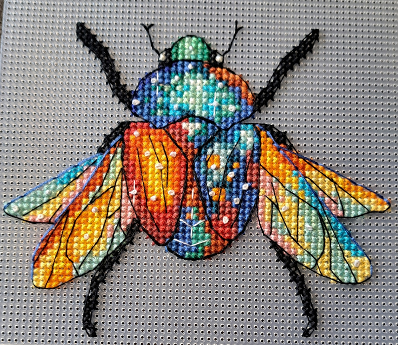 Cosmo the Goliath Beetle - PDF Cross Stitch Pattern