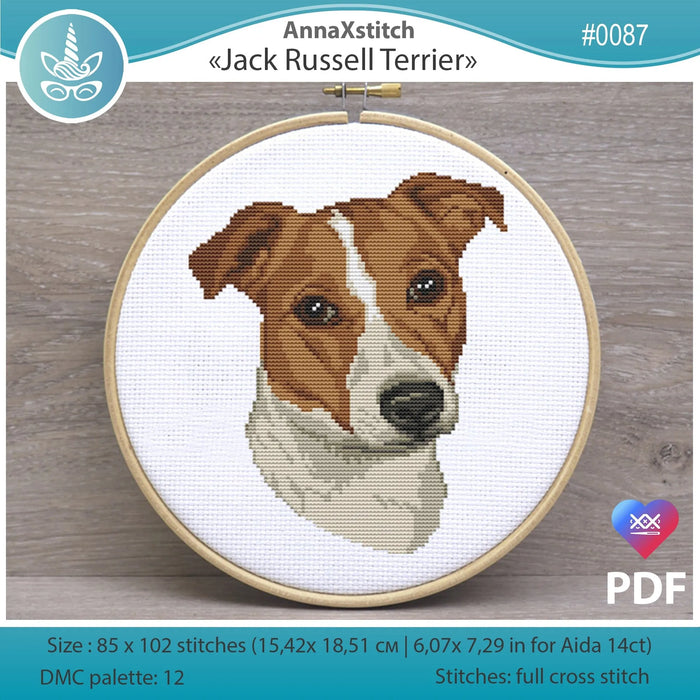 Jack Russell Terrier - PDF Cross Stitch Pattern