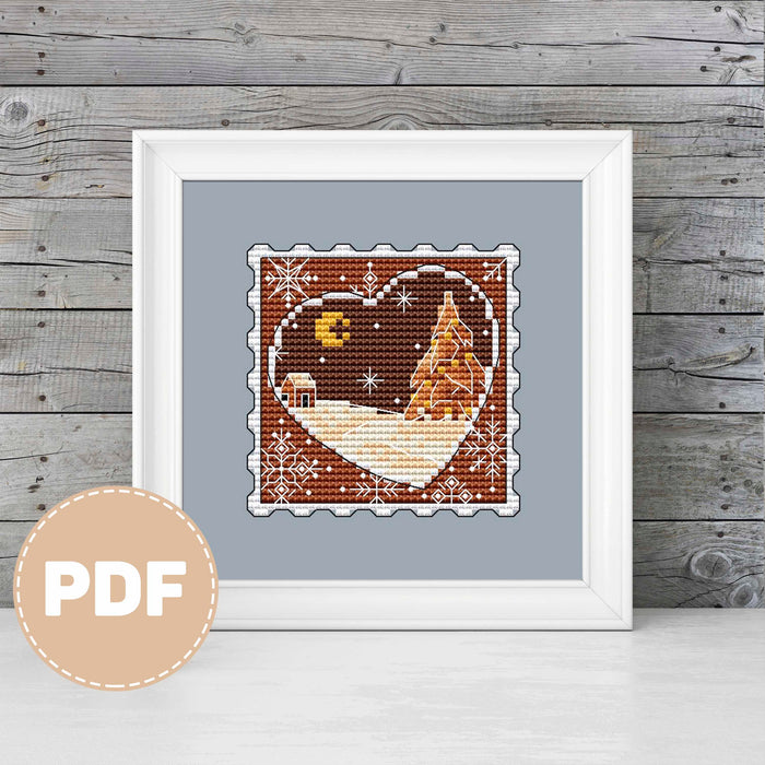 Gingerbread Night - PDF Cross Stitch Pattern