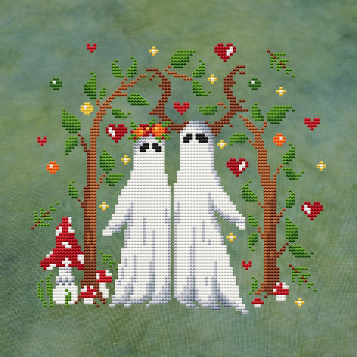 Ghosts in Love - PDF Cross Stitch Pattern