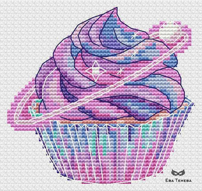 Space Sweets 4 - PDF Cross Stitch Pattern