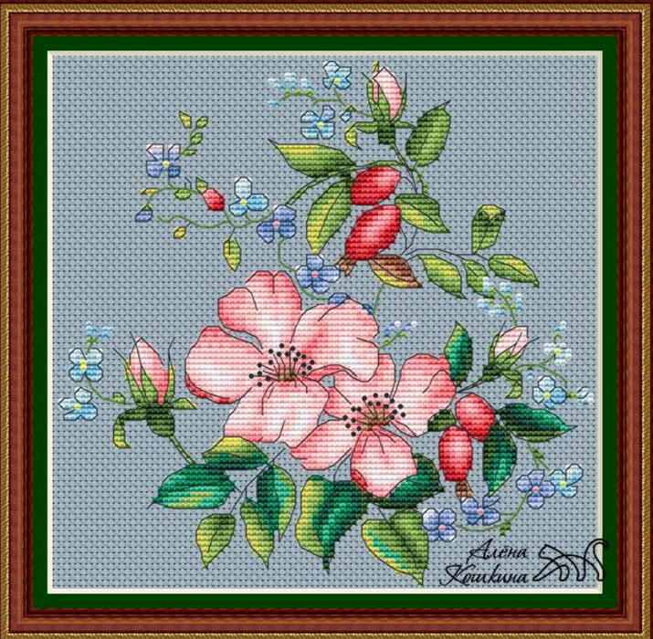 Lovely Rose - PDF Cross Stitch Pattern