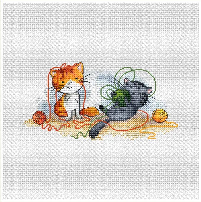 Happy everyday life of cats 4 - PDF Cross Stitch Pattern